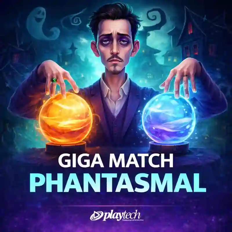 Giga Match Phantasmal game interface and crypto slot symbols
